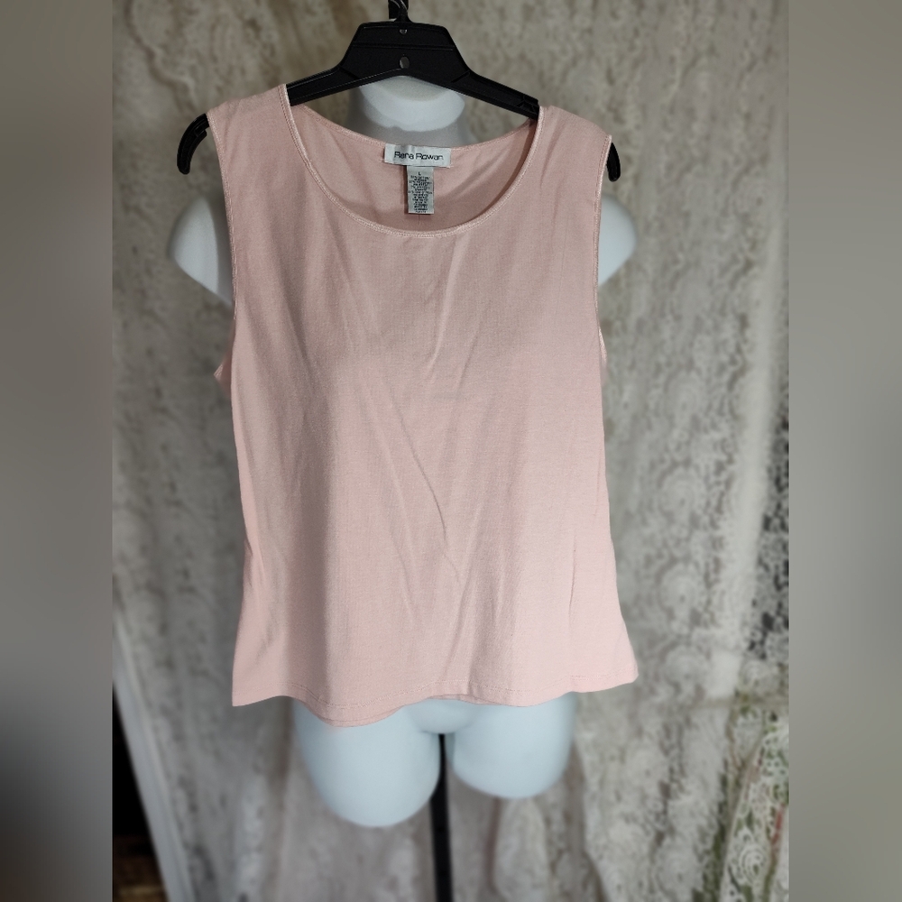 Rena Rowan peachy pink tank top NWT